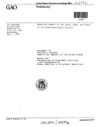 T-NSIAD-91-26 Questions Remain on the Costs, Uses, and Risks of The