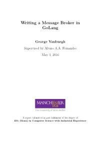 Writing a Message Broker in Golang