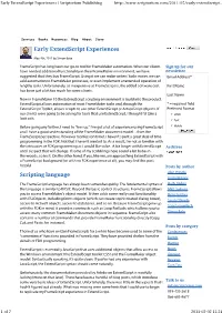 Early Extendscript Experiences | Scriptorium Publishing