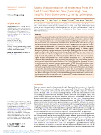 Facies Characterisation of Sediments from the East Frisian Wadden