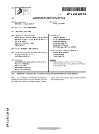 Method for Predicting the Occurence of Lung Metastasis in Breast Cancer Patients