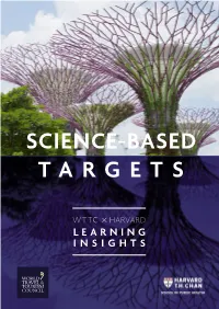 SCIENCE-BASED TARGETS Setting Science-Based Targets in Travel & Tourism