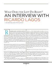 An Interview with Ricardo Lagos by Alvaro Quezada-Hofflinger
