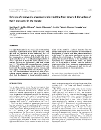 Defects of Embryonic Organogenesis Resulting from Targeted Disruption of the N-Myc Gene in the Mouse