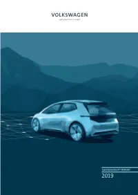 SUSTAINABILITY REPORT 2019 “ Focusing on Consistent Decarbonization Can Be a Strong Competitive Edge
