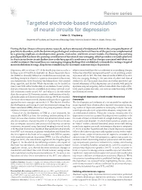 Targeted Electrode-Based Modulation of Neural Circuits for Depression Helen S