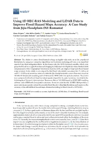 Using 1D HEC-RAS Modeling and Lidar Data to Improve Flood Hazard Maps Accuracy: a Case Study from Jijia Floodplain (NE Romania)