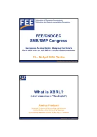 What Is XBRL?