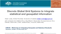 Discrete Global Grid Systems to Integrate Statistical and Geospatial Information