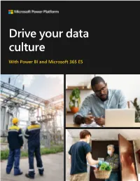 Drive Your Data Culture with Power BI and Microsoft 365 E5