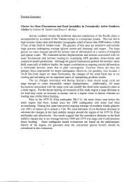 Popular Summary Glacier Ice Mass Fluctuations and Fault Instability In