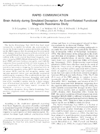 Brain Activity During Simulated Deception: an Event-Related Functional Magnetic Resonance Study