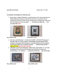 COLLECTIONS Revised; Dec. 5Th, 2014