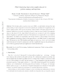 Exploring High-Order Neighborhoods by Pattern Mining and Injection