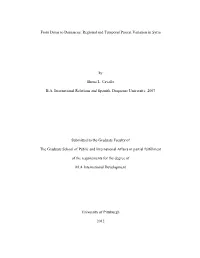 From Daraa to Damascus: Regional and Temporal Protest Variation in Syria