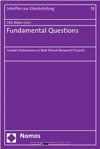 Fundamental Questions
