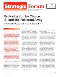 ISI and the Pakistani Army by Robert B