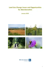 Land Use Change Issues and Opportunities for Aberdeenshire