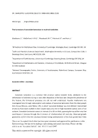 The Formation of Convolute Lamination in Mud&#X2010