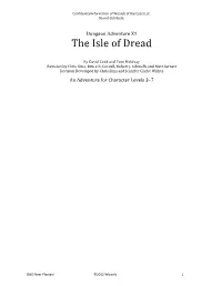 The Isle of Dread