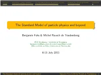 The Standard Model of Particle Physics and Beyond