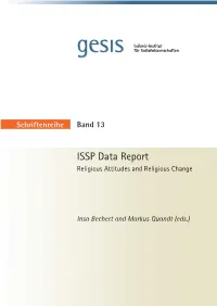 ISSP Data Report – Report Data ISSP Current This Research