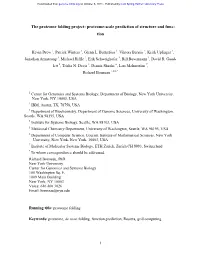 Proteome-Scale Prediction of Structure and Func- Tion