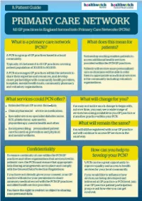 What Are Primary Care Networks