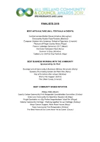 Finalists 2019