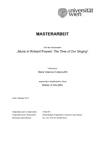 Music in Richard Powers' the Time of Our Singing