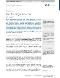 The Coding Question C.R