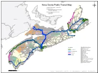 A Public Transit Map of Nova Scotia