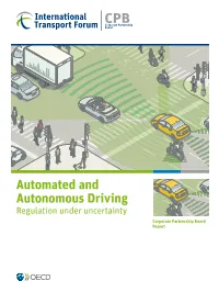 Automated and Autonomous Driving