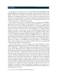In This Edition We Conclude Our Series on “The War for the Public Mind” by Mr