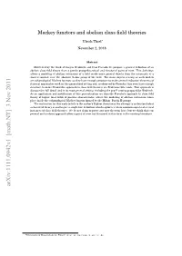 Mackey Functors and Abelian Class Field Theories