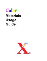 Materials Usage Guide