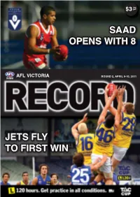 AFL Vic Record Round 2.Indd