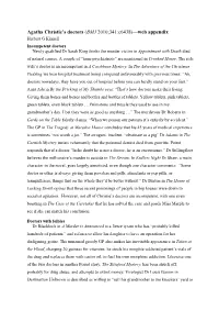 Agatha Christie's Doctors (BMJ 2010;341:C6438)—Web Appendix