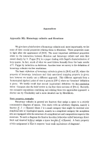 Appendices Appendix HL: Homotopy Colimits and Fibrations We Give Here