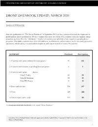 Drone Databook Update: March 2020