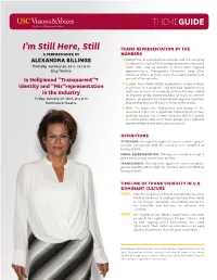 I'm Still Here, Still: a Performance by Alexandra Billings