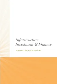 Infrastructure Investment & Finance