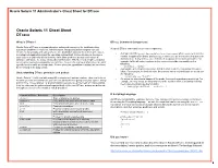 Oracle Solaris 11 Cheat Sheet Dtrace