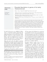 Emended Descriptions of Genera of the Family Halobacteriaceae
