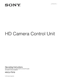 HD Camera Control Unit