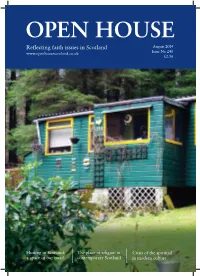 Hutting in Scotland: a Space of Our Own? the Place of Religion In