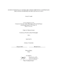 Unexpected Rates of Cannibalism Under Competitive Conditions by the Naticid Gastropod Neverita Duplicata (Say)