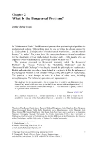 What Is the Benacerraf Problem?