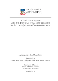 Hadron Structure and the Feynman-Hellmann Theorem in Lattice Quantum Chromodynamics