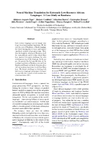 Neural Machine Translation for Extremely Low-Resource African Languages: a Case Study on Bambara